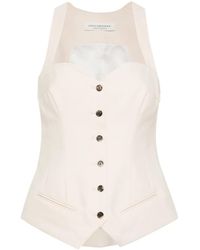 Philosophy Di Lorenzo Serafini - Sleeveless Sweetheart-Neck Top - Lyst