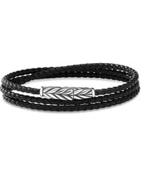 David Yurman - Chevron Triple-wrap Bracelet - Lyst