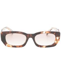 Prada - Tortoiseshell-Effect Rectangle-Frame Sunglasses - Lyst