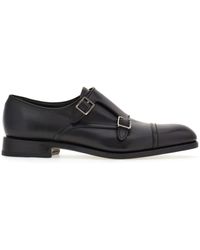 Ferragamo - Double-monkstrap Leather Monk Shoes - Lyst