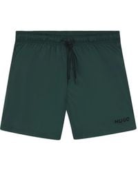 HUGO - Drawstring Swim Shorts - Lyst
