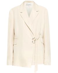 JW Anderson - Wrap-Design Metal-Detail Jacket - Lyst