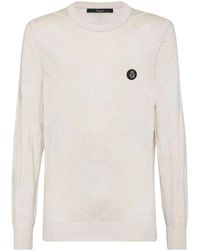 Billionaire - Intarsia-Knit Jumper - Lyst