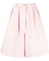 Raf Simons - Geplooide Shorts - Lyst