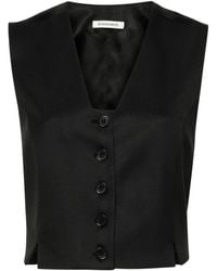 By Malene Birger - V-Neck Single-Breasted Waistcoat - Lyst