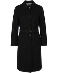 Valentino Garavani - Manteau Ceinturé À Détail Vlogo - Lyst