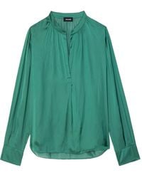 Zadig & Voltaire - Tink Satin V-Neck Top - Lyst