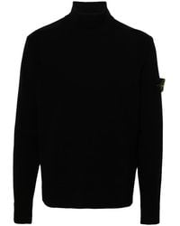 Stone Island - Pullover Mit Kompass-Patch - Lyst