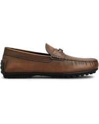 Tod's - City Gommino 76L Logo-Detail Loafers - Lyst