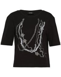 we11done - Chain-Print T-Shirt - Lyst