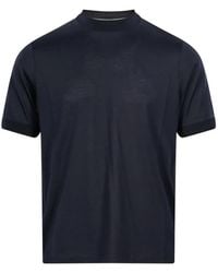 Canali - Mock-Neck T-Shirt - Lyst