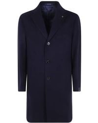 Tagliatore - Notched-Lapels Single-Breasted Coat - Lyst
