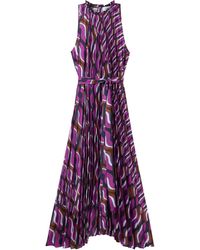 St. John - 70's Printed Dress - Lyst