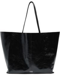 Bimba Y Lola - Shiny Leather Maxi Shopper Bag - Lyst