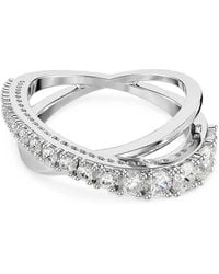 Swarovski - Bagues Hyperbola À Ornements En Cristal - Lyst