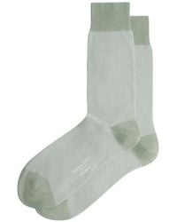 Hackett - Jacquard-Knit Birds-Eye Socks - Lyst