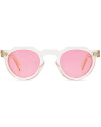 Lesca - X Mia Burton Lunettes De Soleil Crown Panto À Monture Ronde - Lyst