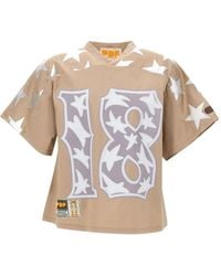 PDF - Graphic-Print Star-Motif T-Shirt - Lyst