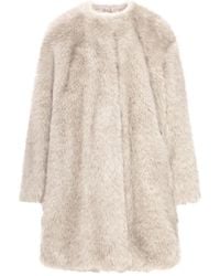 Max Mara - Mantel aus Faux Fur - Lyst