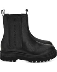 Versace Jeans Couture - Logo-Detail Elastic-Panel Boots - Lyst