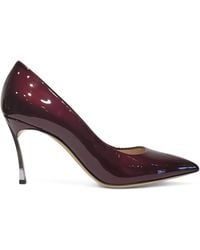 Casadei - 90Mm Metallic-Heel Pointed-Toe Pumps - Lyst