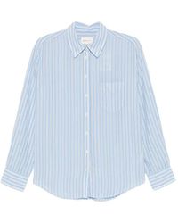 GANT - Striped Cotton Shirt - Lyst