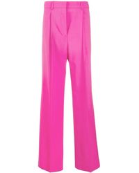 MSGM - Straight-Leg Wool Trousers - Lyst