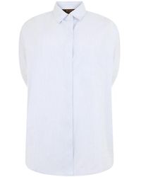 Moorer - Vertical-Stripe Short-Sleeve Shirt - Lyst