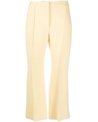 Jil Sander - Flared Cropped Trousers - Lyst