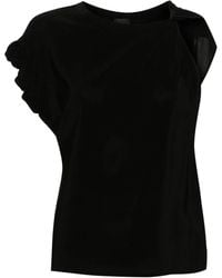 Pinko - Asymmetric Crepe Blouse - Lyst