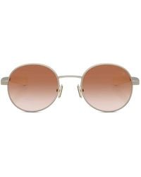 Moncler - Matte Bronze Round-Frame Sunglasses - Lyst