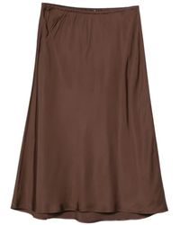 Vince - Midi-Rok Met Elastische Tailleband - Lyst