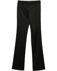 Balenciaga - High Waist Fitted Satin Pants - Lyst
