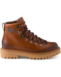 Prada - Stivali Con Lacci - Lyst