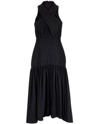 Veronica Beard - Midi-jurk Met Gekruiste Details - Lyst
