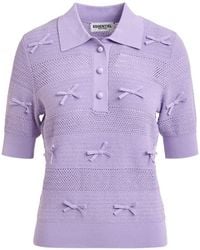 Essentiel Antwerp - Bow-Detail Polo Top - Lyst