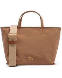 Bimba Y Lola - Medium Walnut Gabardine Shopper Bag - Lyst