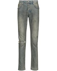 Purple Brand - Distressed-Look Mid-Rise Jeans - Lyst