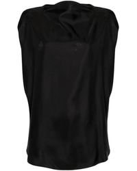 MM6 by Maison Martin Margiela - Numbers-motif Sleeveless Blouse - Lyst