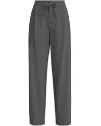Brunello Cucinelli - Virgin Wool Polyamide Trousers - Lyst
