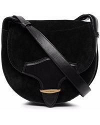 Bolso satchel con apliques Isabel Marant de Cuero de color Negro Mujer Bolsos de Bolsos satchel de 