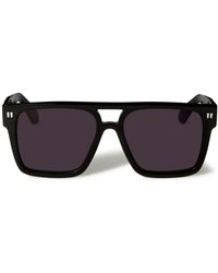 Off-White c/o Virgil Abloh - Square Acetate Logo Sunglasses - Lyst