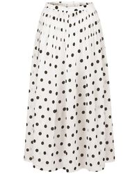 Nicholas - Marit Midi Skirt W/ Pleated Waist - Lyst