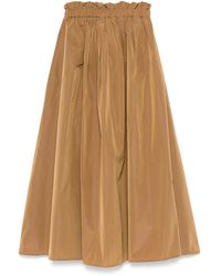 Herno - Jupe Longue À Taille Élastiquée - Lyst