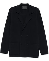 Tagliatore - Double-Breasted Knitted Blazer - Lyst