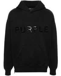 Purple Brand - Logo-patch Cotton Hoodie - Lyst