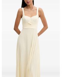Patrizia Pepe - Pleated Maxi Dress - Lyst