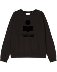 Isabel Marant - Mikoy Flocked-Logo Sweatshirt - Lyst