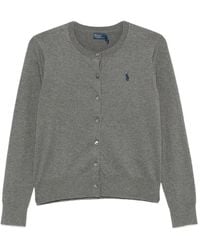 Polo Ralph Lauren - Logo-Embroidered Button-Front Cardigan - Lyst