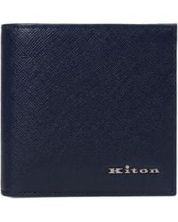 Kiton - Textured-Finish Bifold Wallet - Lyst
